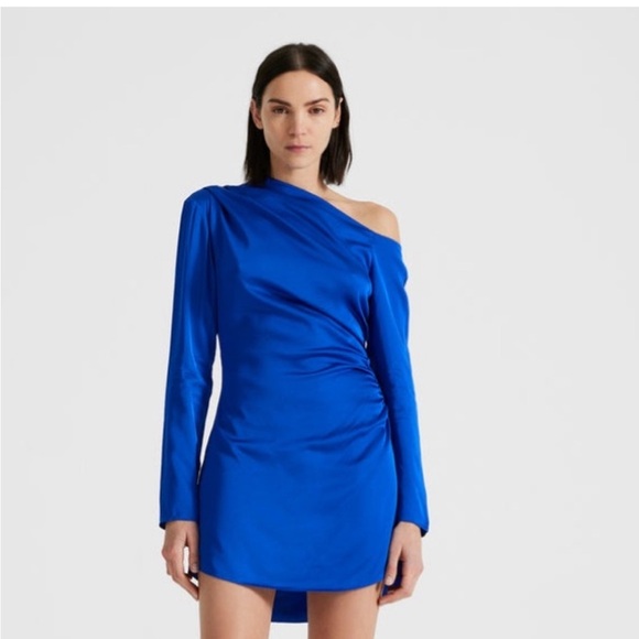 A.L.C. Dresses & Skirts - NWT ALC Jamie Asymmetrical Dress In Cyan Blue Sz 2